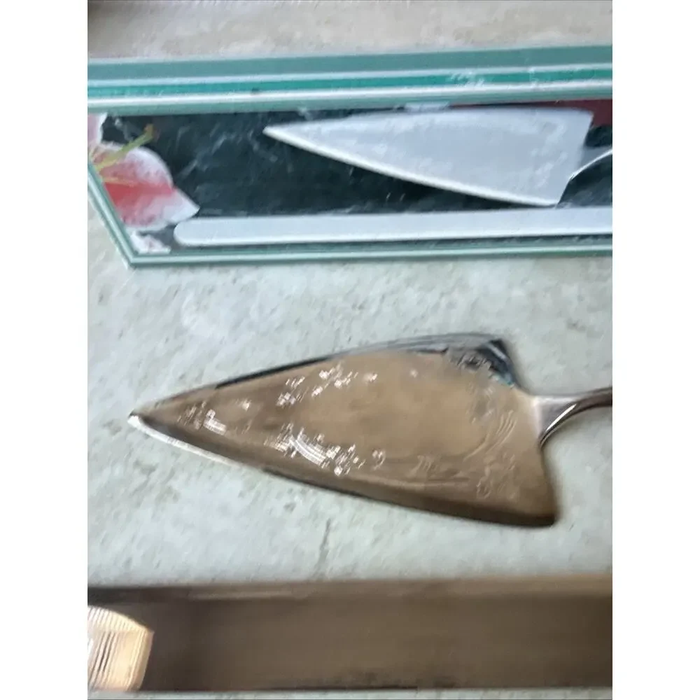 Vintage 1994 Towle Pastry Server And Cake Knife Silver Plated